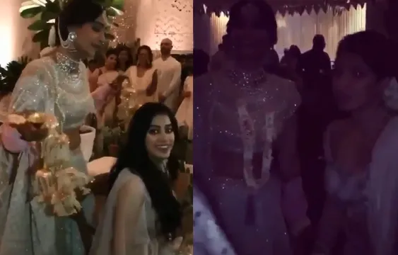 सोनम ने जान्हवी और अपनी फ्रैंड जैकलीन पर गिराईं कलीरें, देखें वीडियो