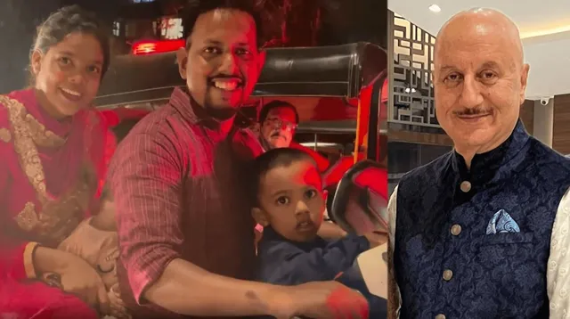 अनुपम खेर ने रोड पर रेड लाइट के दौरान एक मुस्लिम परिवार से की बातचीत