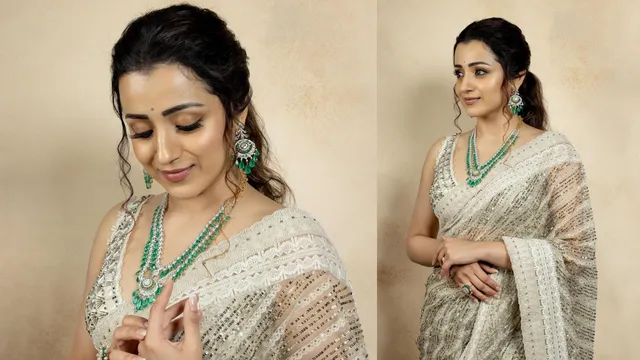 Trisha Krishnan की ये साड़ी शादी के सीज़न के लिए है परफेक्ट 