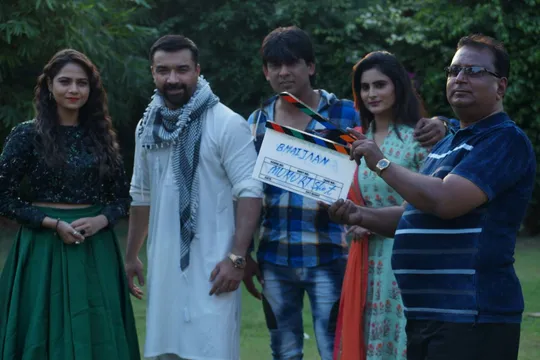 फिल्म ‘भाईजान’ के सेट पर एजाज खान का टशन