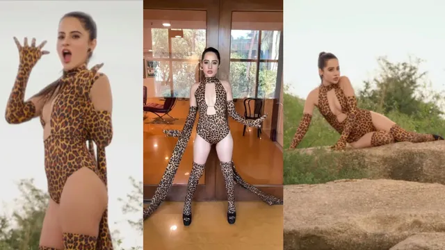 Urfi Javed Photos: तेंदुआ बनी Urfi Javed, फैंस बोले- काइली जेनर का स्टाइल किया कॉपी