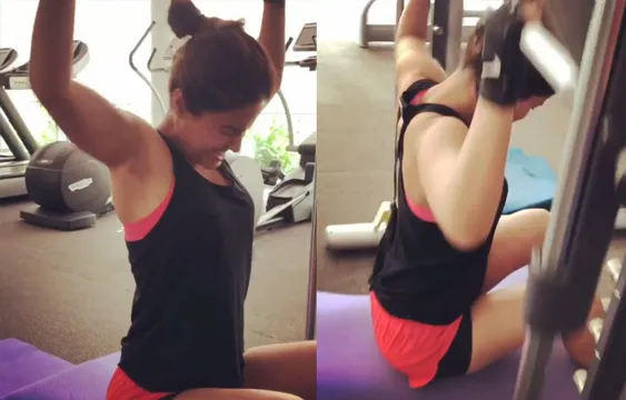वर्कआउट करते हुए हिना ने शेयर किया वीडियो, चेहरे पर साफ दिखा दर्द