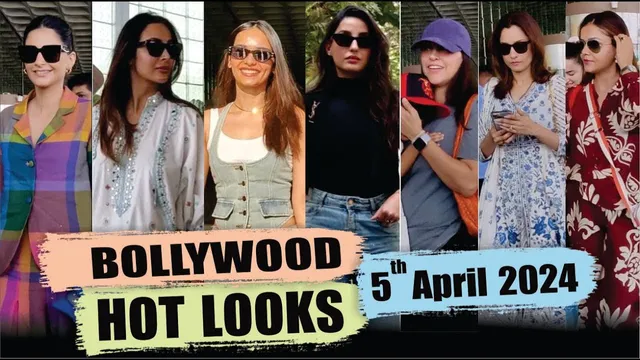 Bollywood Hot Looks | Rubina, Malaika, Manushi, Sonam Papped At The Airport | 5th April 2024 | 10 PM