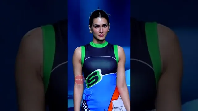 Bollywood Actress Kriti Sanon At Lakme Fashion Week 2024.