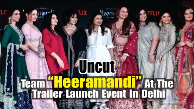 HEERAMANDI PROMOTIONS IN DELHI | SONAKSHI SINHA | PRACHI DESAI | ADITI RAO HYDARI | MANISHA KOIRALA