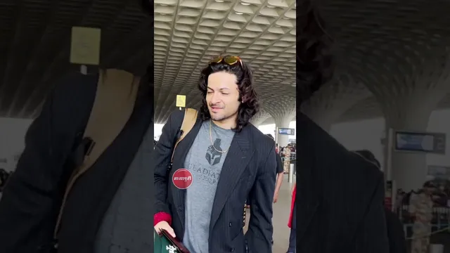 Ali Fazal turns heads at the airport with his dashing presence.
