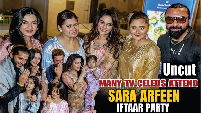 Rashami Desai, Zain Imam, Karanvir Bohra Daughters, Shiny Doshi,Ajaz Khan At Sara Arfeen Iftar Party