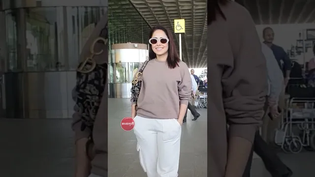 Nushrat Bharucha Spotted At Mumbai AirPort