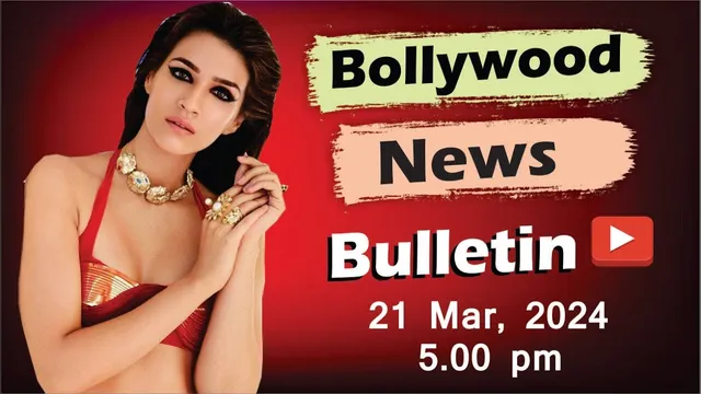 Bollywood News | 21st Mar 2024 | Kriti Sanon | Janhvi Kapoor | Ram Charan | Manoj Bajpayee |5 PM