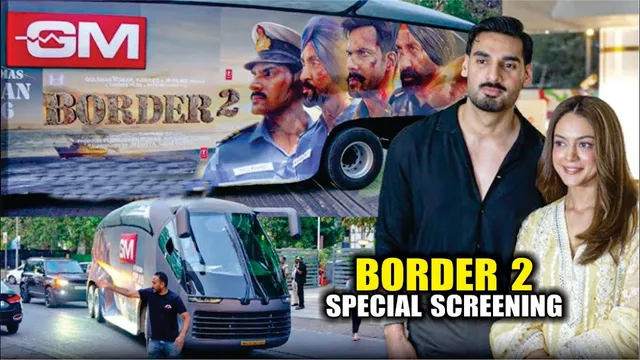 Border 2 | Ahaan Shetty & Anya Singh Visit Theatre for Special Screening of Border 2 for CISF