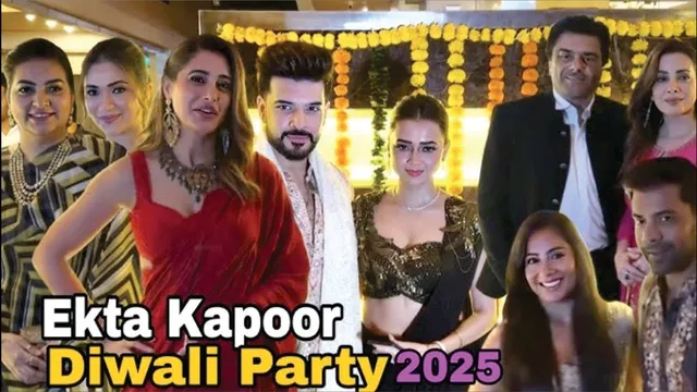 EKTA Kapoor Diwali Party 2025 | Arjun Bijlani, Urvashi, Rithvik, Nargis, Huma Tejasswi, Karan & More