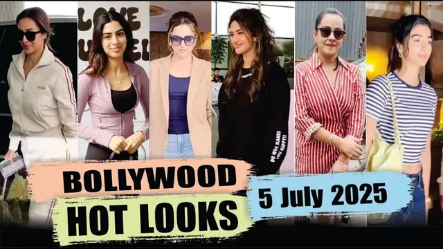 Bollywood Actress Hot Look | Sreeleela | Malaika Arora | Pooja Hegde | Khushi Kapoor | 5 July 2025