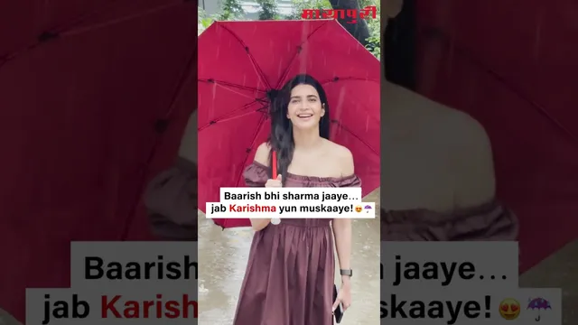 Karishma Tanna spotted enjoying Mumbai’s first baarish in total glam mode!