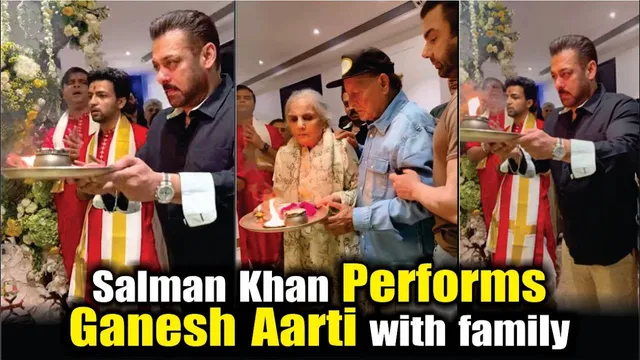 Salman Khan Performs Ganesh Aarti with family | Salman Khan Celebrate Ganpati Festival 2025