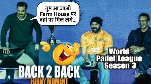 Salmaan khan Back To Back FUNNY MOMENTS At World Padel League Season 3 | World Padel League Season 3