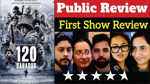 120 Bahadur Public Review | 1ST DAY 1ST SHOW PUBLIC REVIEW OF 120 BAHADUR | 120 Bahadur Movie Review