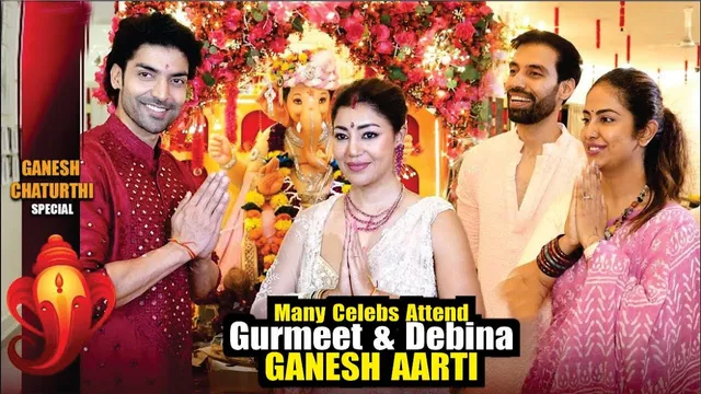 Gurmeet And Debina GANESH AARTI | Isha Malviya, Abhishek Kumar, Avika Gor & Milind Chandwani