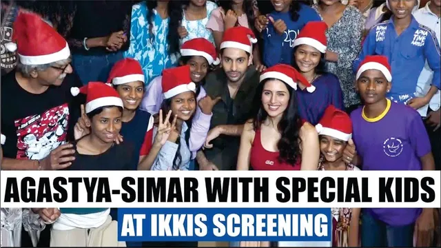"IKKIS" SPECIAL SCREENING | Agastya Nanda & Simar Bhatia Attends "Ikkis" Screening For Ngo Children