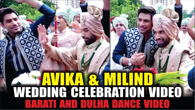 AVIKA GOR & MILIND WEDDING CELEBRATION | BARATI AND DULHA DANCE VIDEO | PATI PATNI AUR PANGA