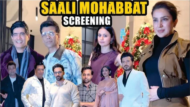 Karan Johar, Varun Sharma, Rasika Duggal, Manish Malhotra & others At Screening of Saali Mohabbat