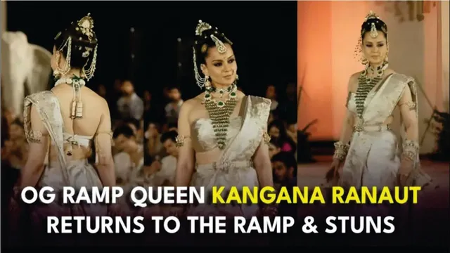 Kangana Ranaut Stuns in Regal Bridal Look as She Returns to Ramp for 'Raabta by Rahul' | Kangana