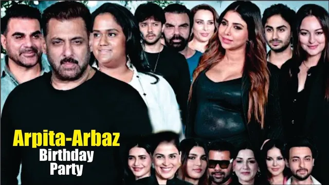 Salman Khan, Bobby Deol, Sonakshi Sinha, Sunny Leone & More Attend  Arpita - Arbaz  Birthday Party