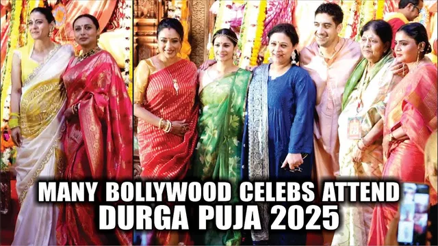 Kajol, Rani Mukerji, Rupali Ganguly, Ayan Mukerji & More Attend North Bombay Sarbojanin Durga Puja