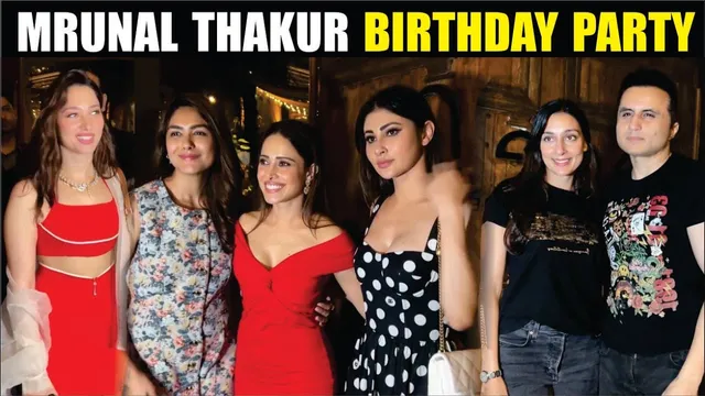 Mrunal Thakur Birthday party | Nushrratt Bharuccha,Tamannaah Bhatia, Mouni Roy, Dhanush & More