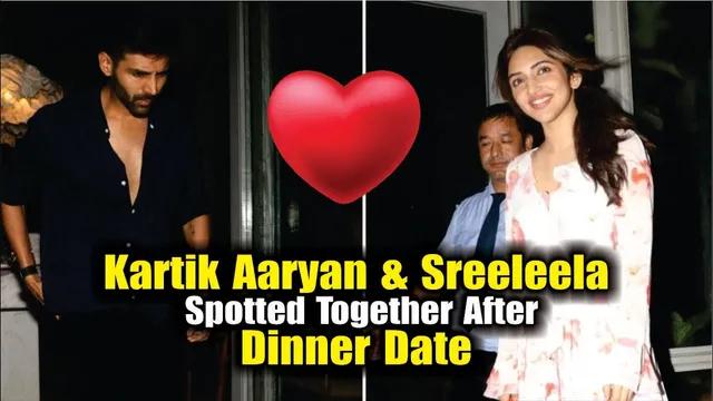 Kartik Aaryan And Sreeleela Spotted Together Arter Dinner Date | Aashiqui 3 | Kartik | Sreeleela