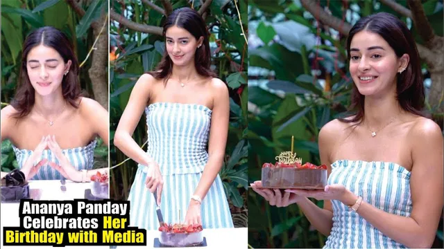 Ananya Panday Celebrates Her 27th Birthday with Media And Fans | Ananya Panday Birthday Party