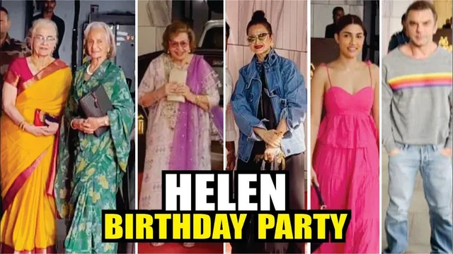 Rekha Ji, Asha Parekh, Waheeda Rahman, Salim Khan And Many More Celebs At Helen Birthday Party