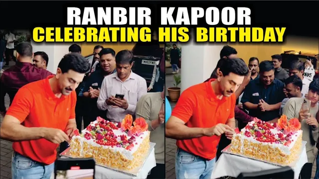Ranbir Kapoor Celebrates His 43rd Birthday | RANBIR KAPOOR CELEBRATING HIS BIRTHDAY WITH MEDIA