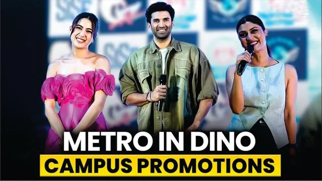 Aditya & Sara Promote Metro In Dino at Lala Lajpat Rai College | Sara Ali Khan | Aditya Roy Kapur