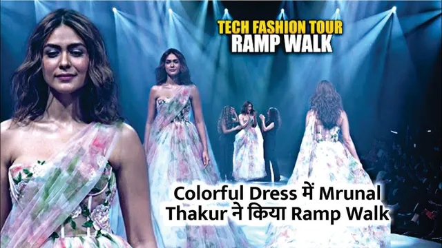 Mrunal Thakur Ramp Walk at Tech Fashion Tour | Mrunal Thakur Ramp Walk For Gauri & Nainika