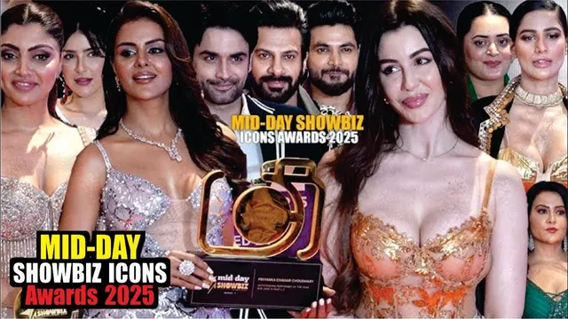 Celebrities Arrives at Mid-day Showbiz Icons Awards 2025 |  Nushrratt, Priyanka Chahar, Karan & More