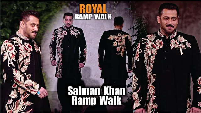 Salman Khan Royal Ramp Walk for Vikram Phadnis | Salman Khan Ramp Walk Video | Salman Khan