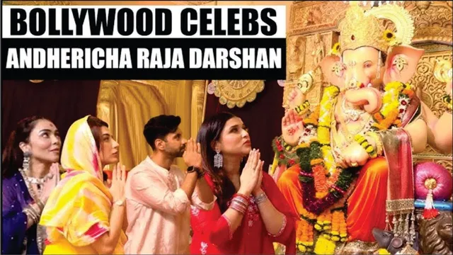 Mannara Chopra, Karanvir Sharma, Nikita Rawal & More Seek Blessings From Andheri Cha Raja Ganpati