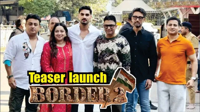 Border 2 Teaser launch | Ahan Shetty, Bhushan Kumar, Nidhi Dutta & More At Siddhivinayak Temple