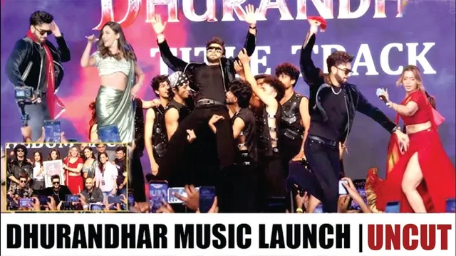 Ranveer Singh's Energetic Dance with Sara Arjun & Krystle D'Souza | 'Dhurandhar' Music Launch