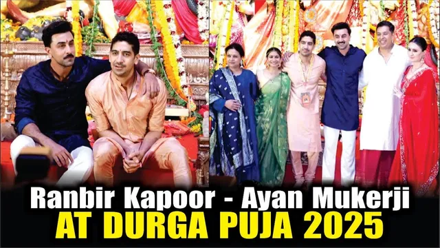 Ranbir Kapoor And Ayan Mukerji At Attends North Bombay Sarbojanin Durga Puja | Durga Puja 2025