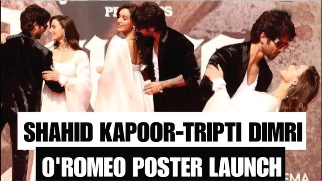 O' Romeo | Poster Launch Event | Triptii Dimri & Shahid Kapoor At The Mega Poster Reveal Of ROMEO