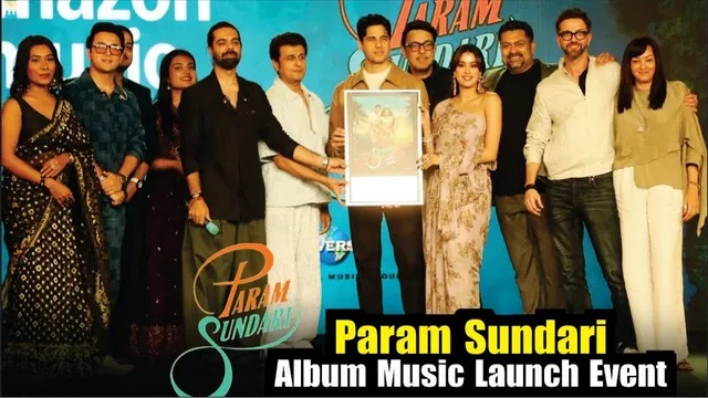 Param Sundari | Album Music Launch Event | Janhvi Kapoor, Sidharth Malhotra, Sonu Nigam & More