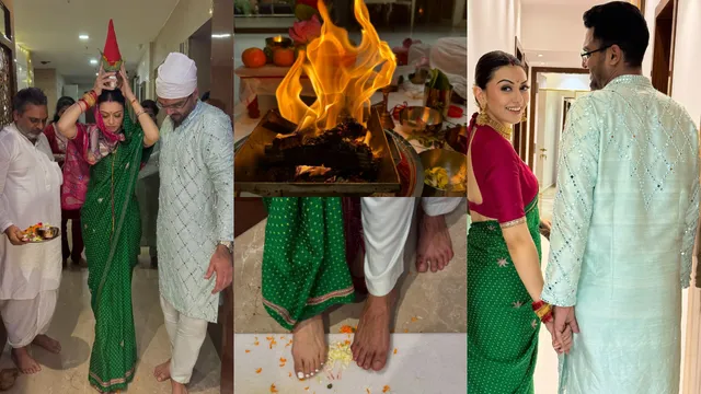 భర్తతో కలిసి కొత్తింట్లో అడుగుపెట్టిన హన్సిక.. వైరల్ అవుతున్న ఫొటోలు