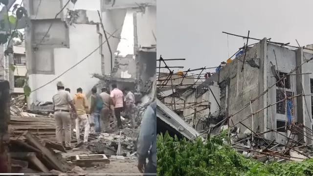 నిర్మాణంలో ఉండగా కూలిన భవనం.. శిథిలాల కింద 17 మంది