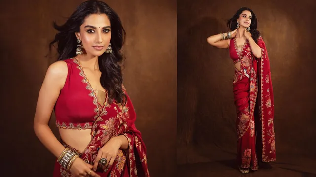 దేశీ గర్ల్ లుక్ లో హీట్ పెంచుతున్న మీనాక్షి చౌదరి.. ఫొటోలు వైరల్