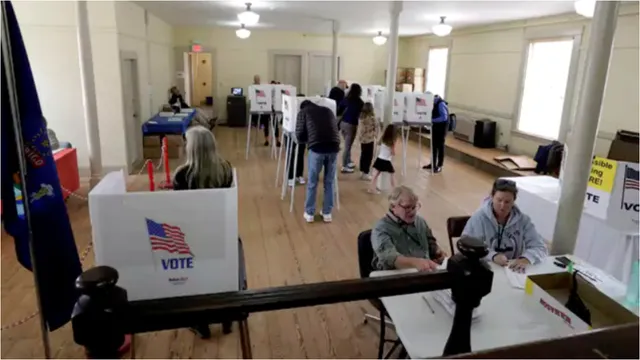 USA: ప్రశాంతంగా సాగుతున్న అమెరికా అధ్యక్ష ఎన్నికల పోలింగ్