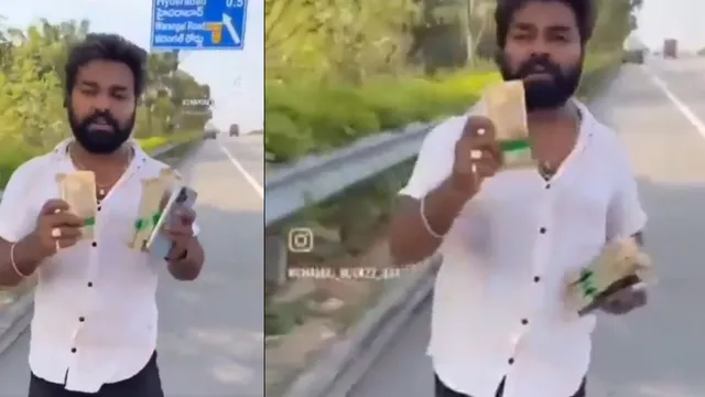 ORRపై యూట్యూబర్ పిచ్చి చేష్టలు.. గాల్లోకి 20వేల నోట్ల కట్ట.. చివరికి ఏమైందంటే!