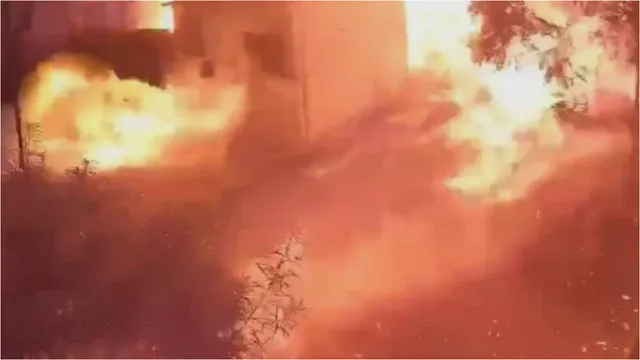 Jaipur: గ్యాస్ లీకవడం వల్లనే అంత పెద్ద ప్రమాదం..సీసీ ఫుటేజ్