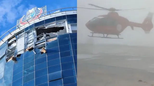 Helicaptor Crash: ఆస్పత్రిని ఢీకొని కుప్పకూలిన హెలికాప్టర్, నలుగురు మృతి