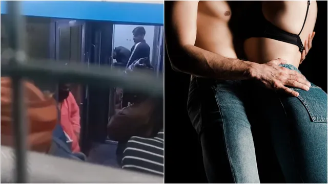 VIRAL VIDEO: ట్రైన్లో ఆ పనులు ఏంట్రా నాయనా.. బాత్రూంలో అలా అడ్డంగా దొరికిపోయిన జంట!
